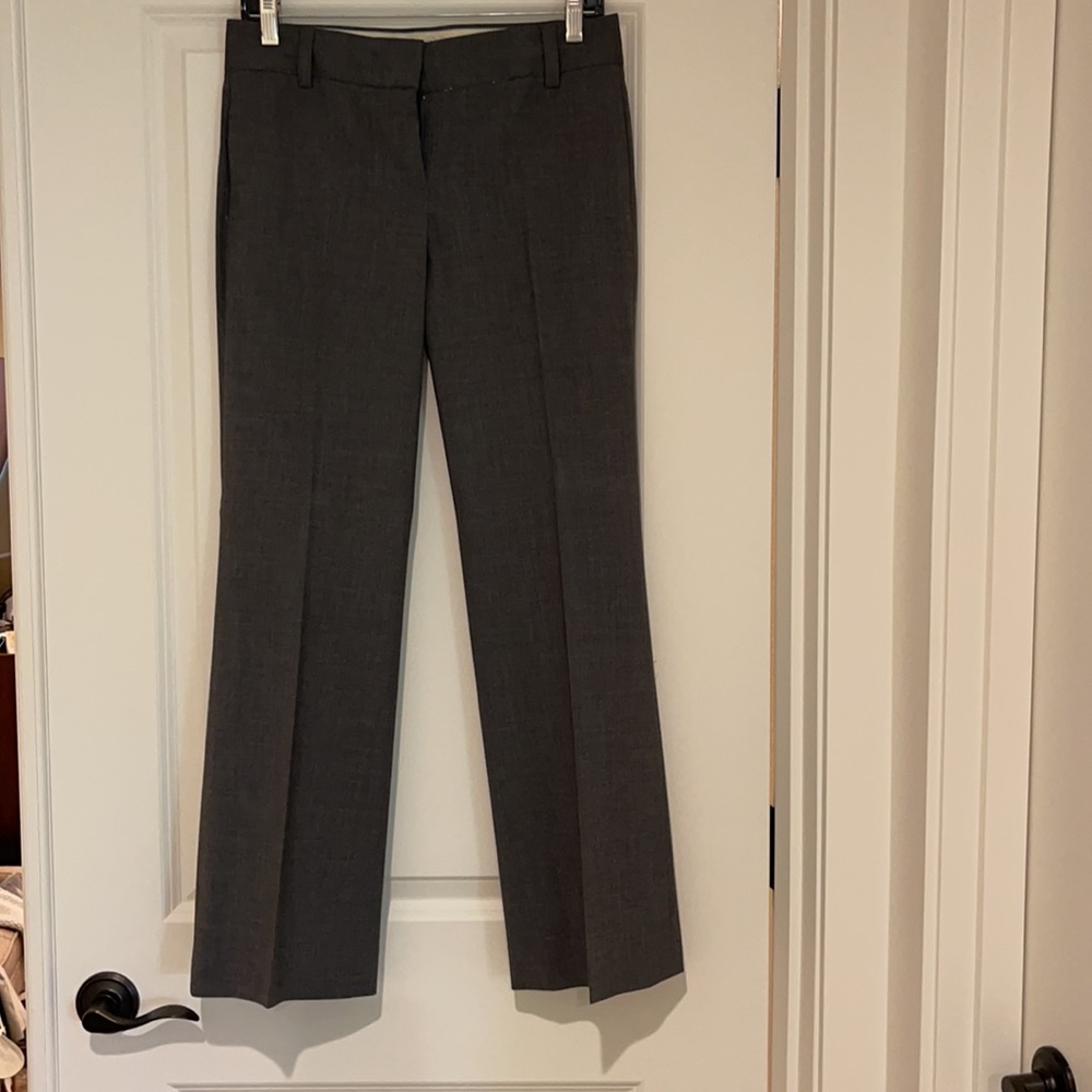 Jcrew grey favorite fit wool trousers, size 2